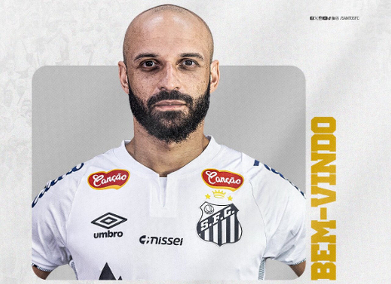 Santos anuncia a contratacao do atacante thaciano