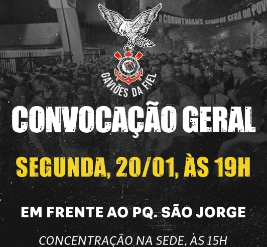 Gaviões acompanhará a votação no Parque São Jorge