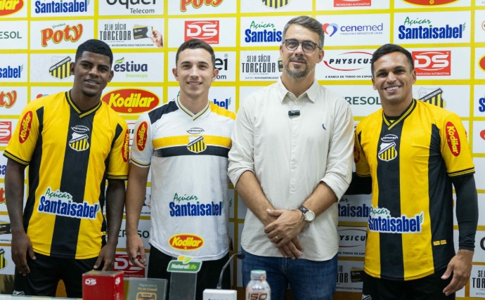 Novorizontino apresenta trio para o Paulistão