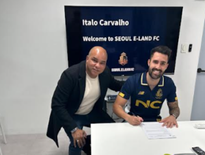 Maior artilheiro do Volta Redonda é apresentado por clube da Coreia do Sul