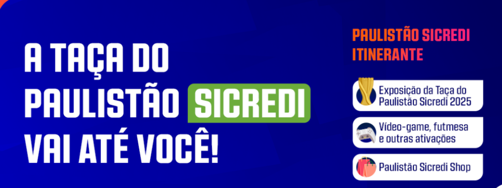 Paulistão Sicredi Itinerante terá tour do troféu em 12 cidades