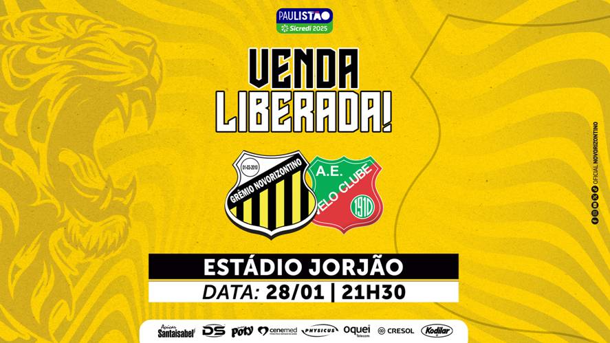 Paulistão: Novorizontino abre venda de ingressos para partida contra o Velo Clube
