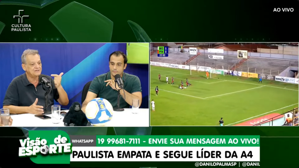 Fernando Toledo comenta sobre boa situação do Paulista de Jundiaí no programa Visão de Esporte