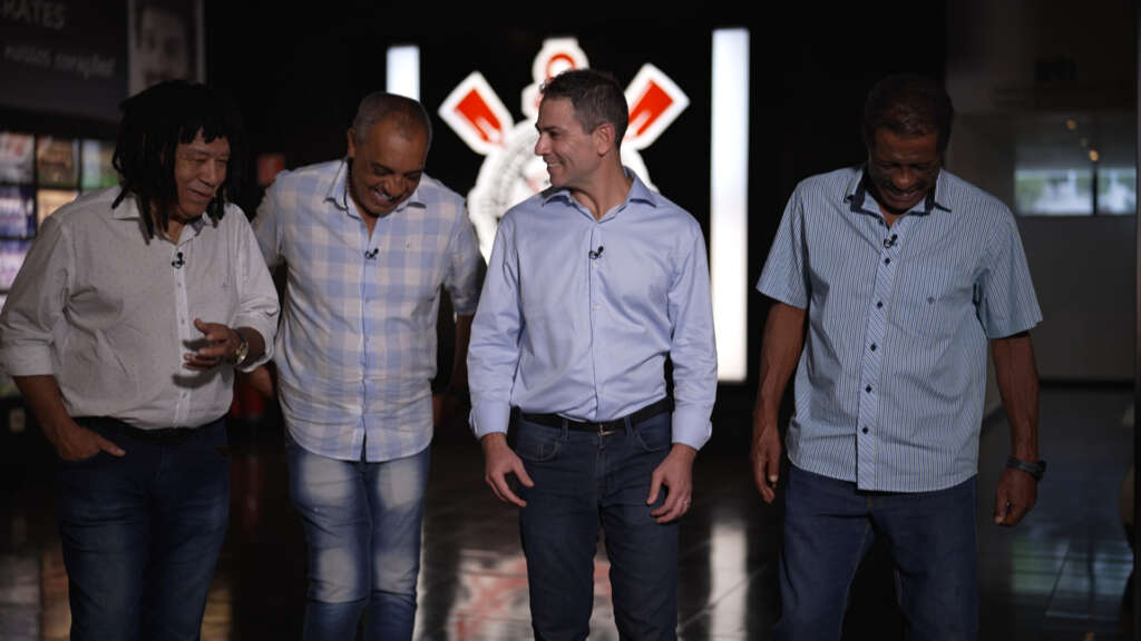 Icônico presidente do Corinthians, Vicente Matheus ganha série com histórias inéditas 3 Icônico presidente do Corinthians, Vicente Matheus ganha série documental com histórias inéditas (Foto: Divulgação / RECORD)
