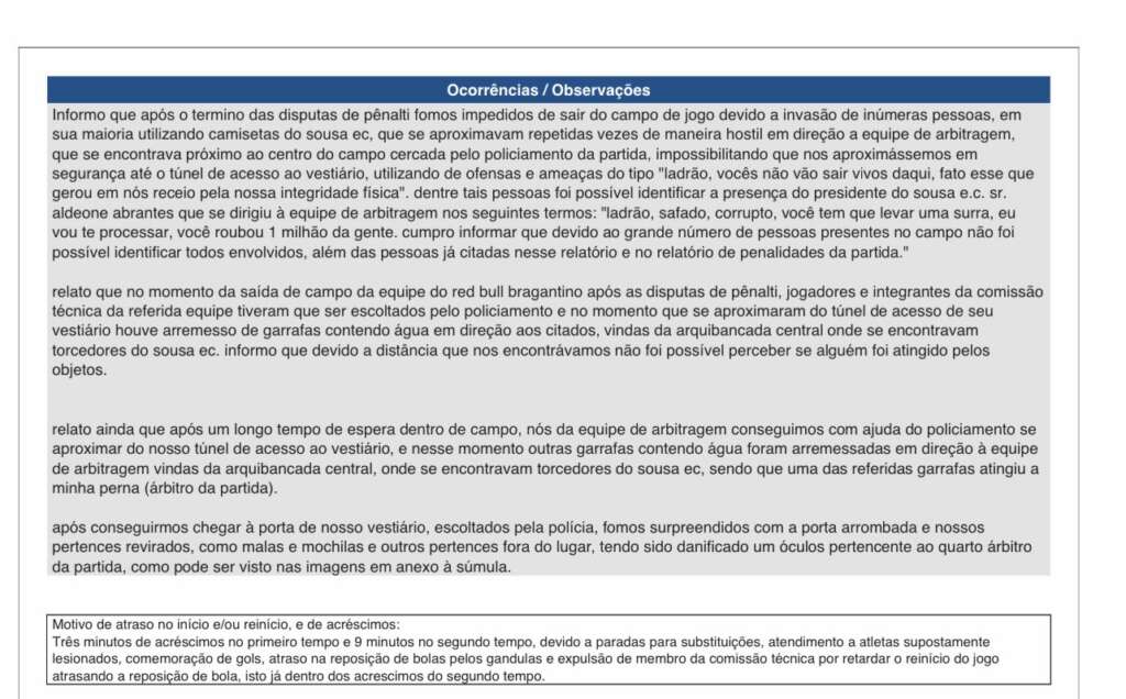 Copa do Brasil: Presidente do Sousa-PB invade o gramado e ameaça o árbitro após derrota 2 PHOTO 2025 02 28 09 05 29