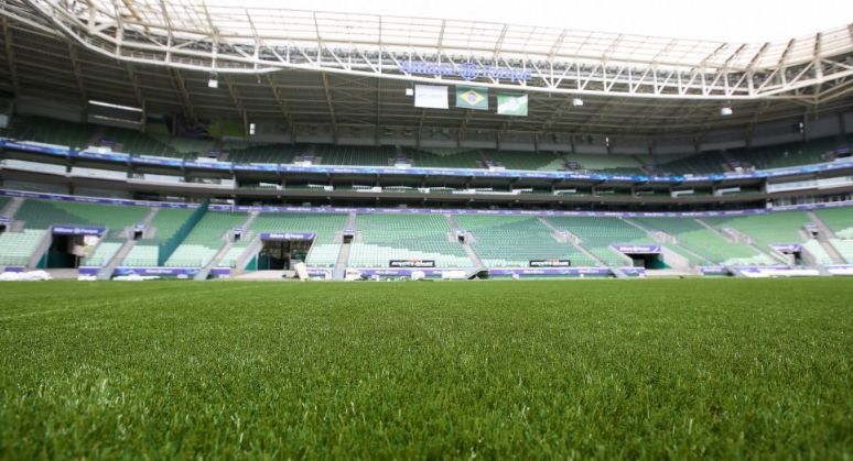 Gramado artificial do Allianz Parque. Foto: Fabio Menotti / Palmeiras