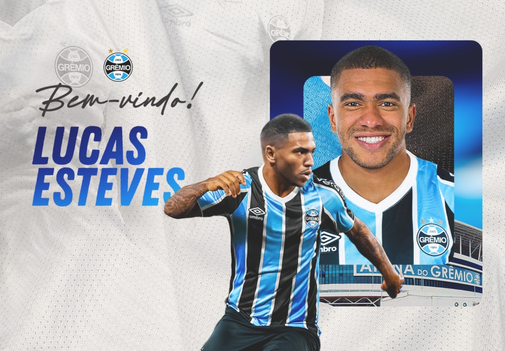Grêmio, enfim, confirma Lucas Esteves, ex-Vitória e Palmeiras 2 Grêmio contrata o lateral-esquerdo Lucas Esteves, ex-Vitória e Palmeiras (Foto: Divulgação)