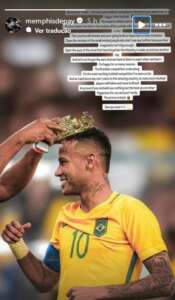 Depay exalta volta de Neymar ao Brasil: 'Você inspira uma nação inteira'