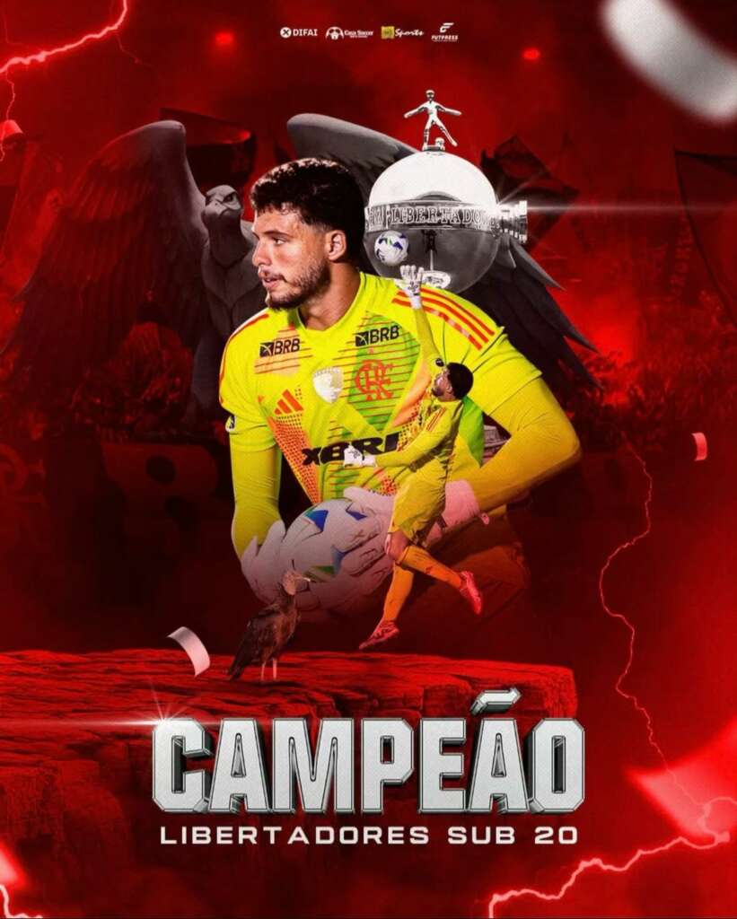 O goleiro Lucas, do Flamengo, brilha e conquista o bicampeonato da Libertadores Sub-20 2 IMG 20250317 WA0007