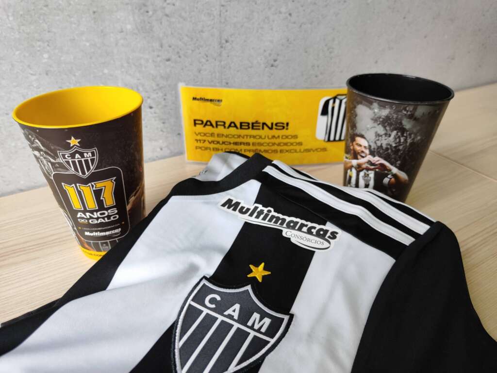 Patrocinador promove ‘caça de vouchers’ em comemoração ao aniversário do Atlético-MG