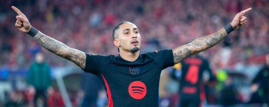 Barcelona supera Benfica com um a menos na Liga dos Campeões 2 Liga dos Campeões - 2025