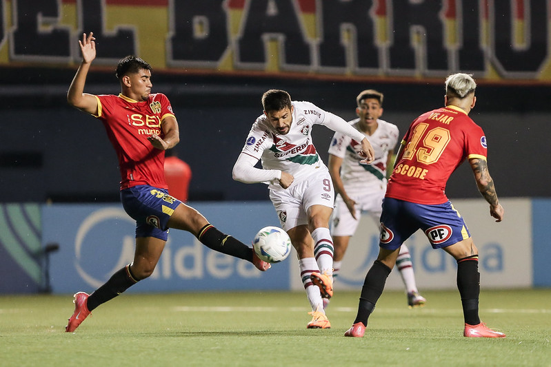 Unión Española 1 x 1 Fluminense - Tricolor garante empate no fim (Foto: Lucas Merçon/FLU)