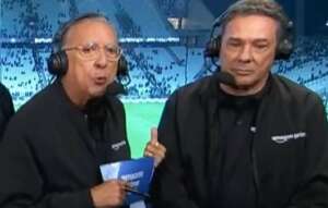 Estreia de Galvão tem problema técnico, rouquidão e elogios