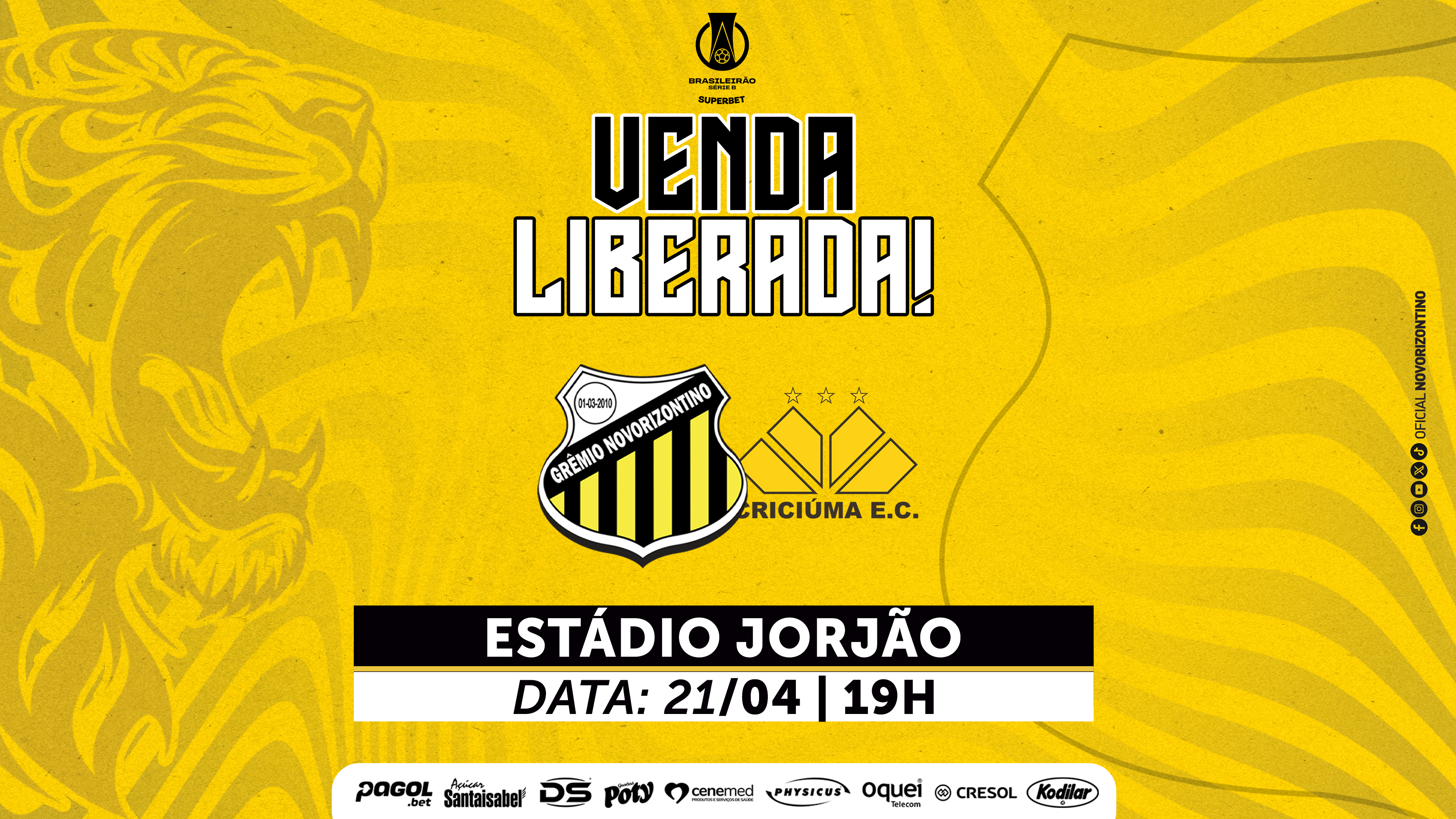 Série B: Novorizontino abre venda de ingressos para a partida contra o Criciíuma 14 Novorizontino