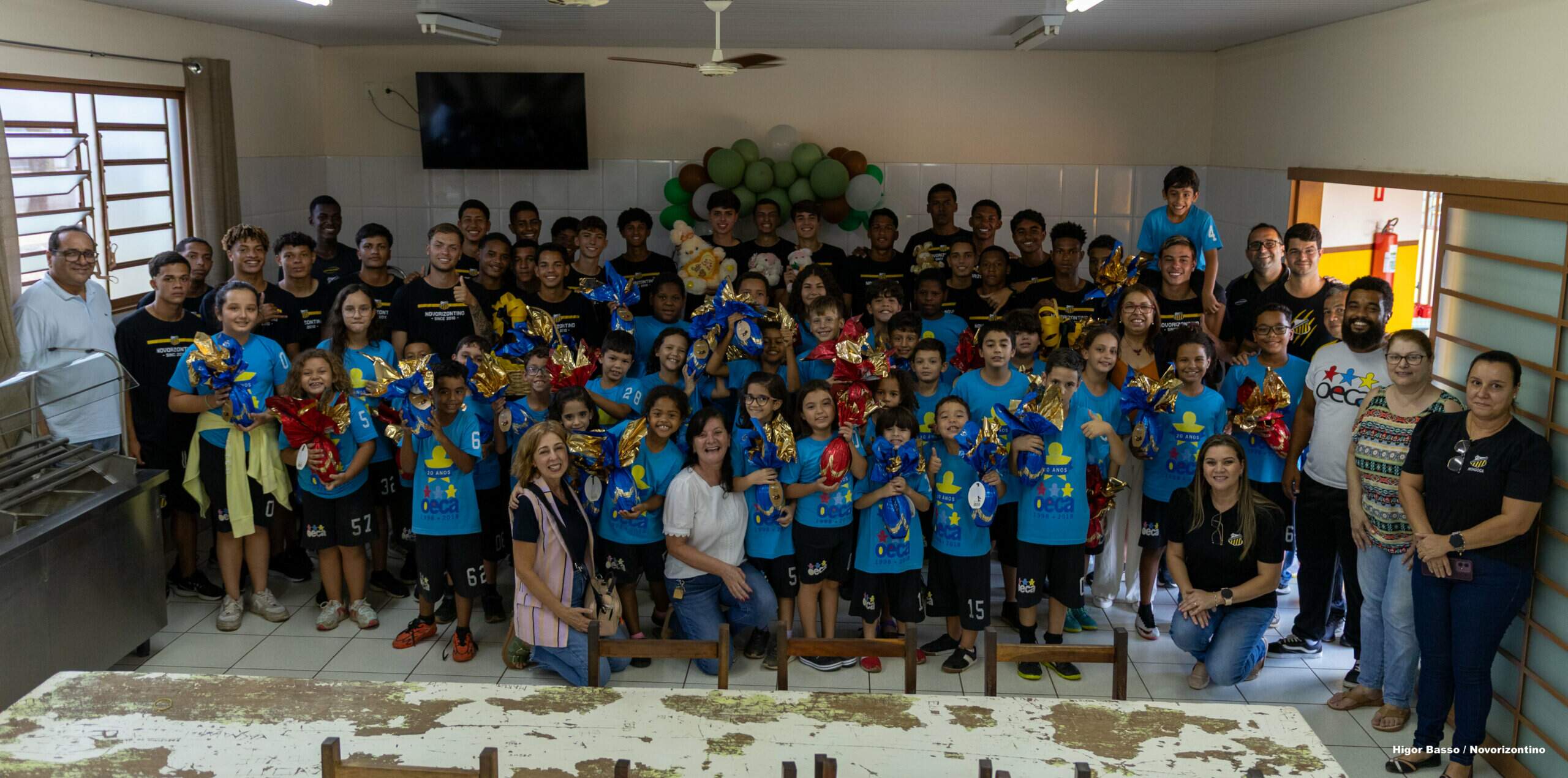 Base do Novorizontino festeja a Páscoa com crianças e para o Lar de Velhice 11 Novorizontino