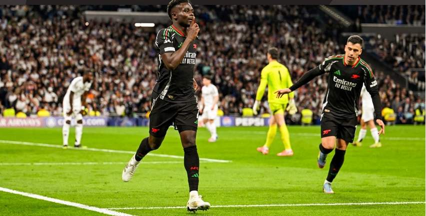 Martinelli festeja gol da vitória do Arsenal de olho no PSG 2 Liga dos Campeões - 2025