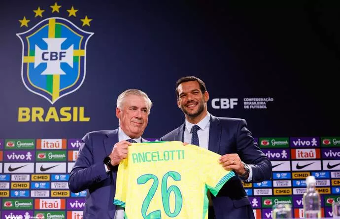 Ancelotti revela como vai reerguer o Brasil e diz que seleção não terá uma única identidade