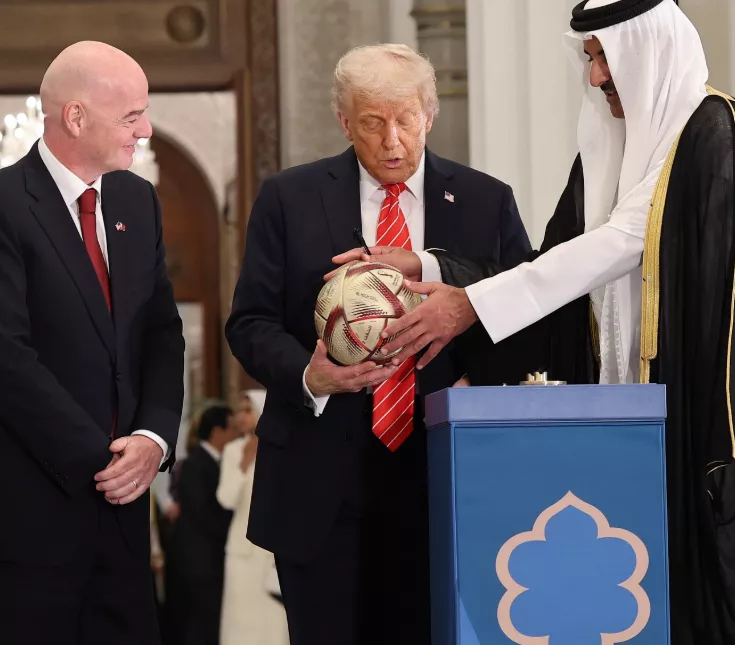 Gianni Infantino e Trump em Congresso no Paraguai Foto: Instagram @gianni_infantino