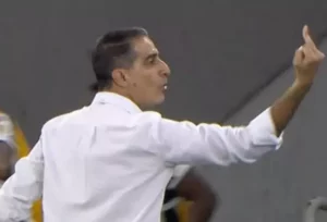 Técnico do Botafogo explica gesto: 'Fiz para meu colega de comissão'