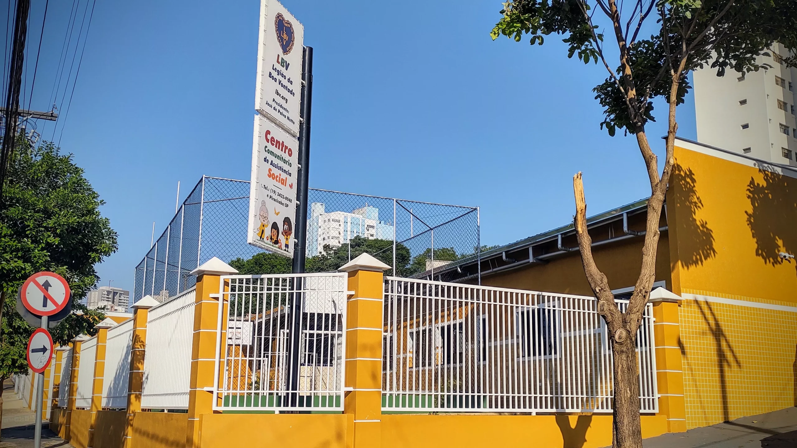 Festa das Nações de Piracicaba: LBV leva sabor de Moçambique 2 Fachada unidade LBV Piracicaba