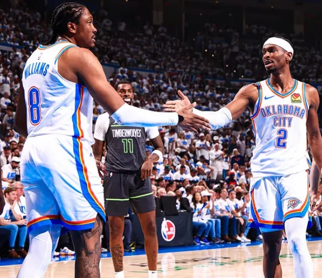 Gilgeous-Alexander brilha e Thunder abre vantagem na final do Oeste na NBA