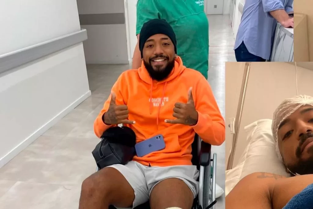 Lateral do Náutico é operado após romper ligamento (Foto: Reprodução)