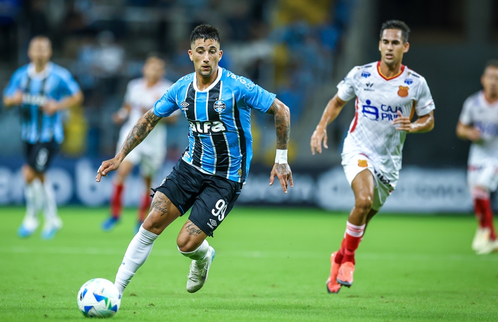 Lance do primeiro turno. Foto: Lucas Uebel / Grêmio