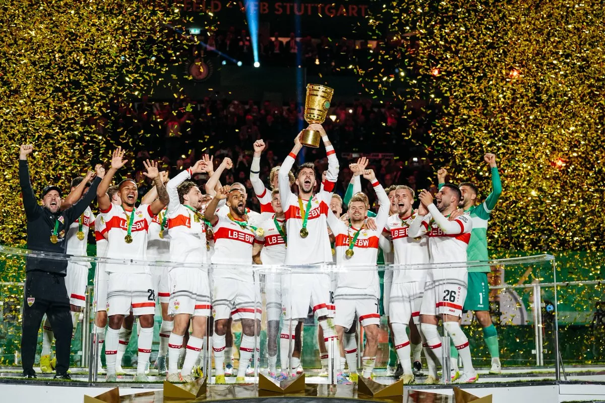 Stuttgart confirma favoritismo e volta a conquistar a Copa da Alemanha após 28 anos