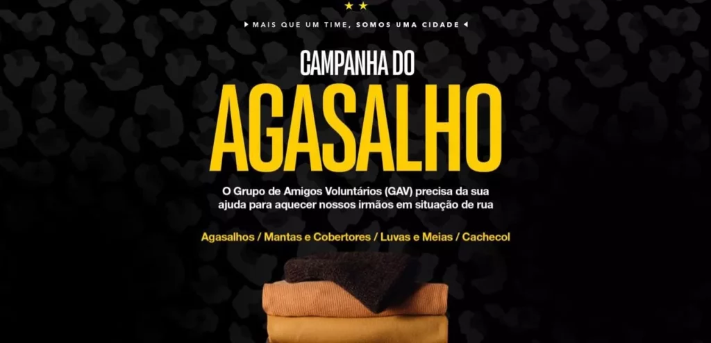 Volta Redonda apoia campanha de doação de agasalhos