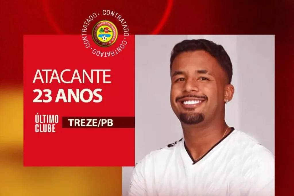 Juazeirense-BA confirma contratação de atacante ex-Treze-PB 2 Juazeirense-BA confirma contratação de atacante ex-Treze-PB (Foto: Divulgação)
