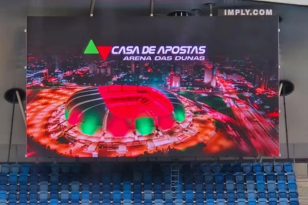 Arena das Dunas instala LED com maior resolução entre arenas da América Latina