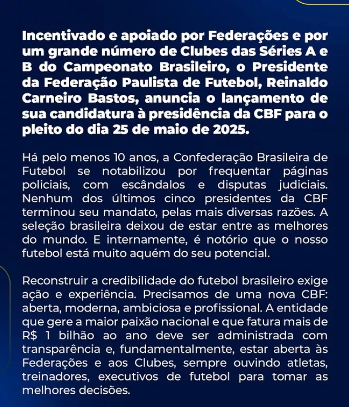 Presidente da FPF lança candidatura para comandar a CBF 2 ZXYKjiKb image 138