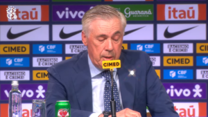 Carlo Ancelotti homenageia seleção em postagem nas redes sociais: 'Olá, Brasil!'