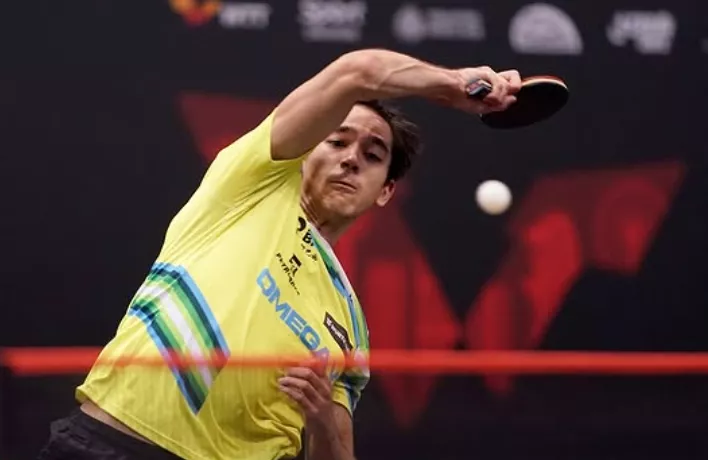 Calderano atropela tunisiano e avança no Mundial de tênis de mesa