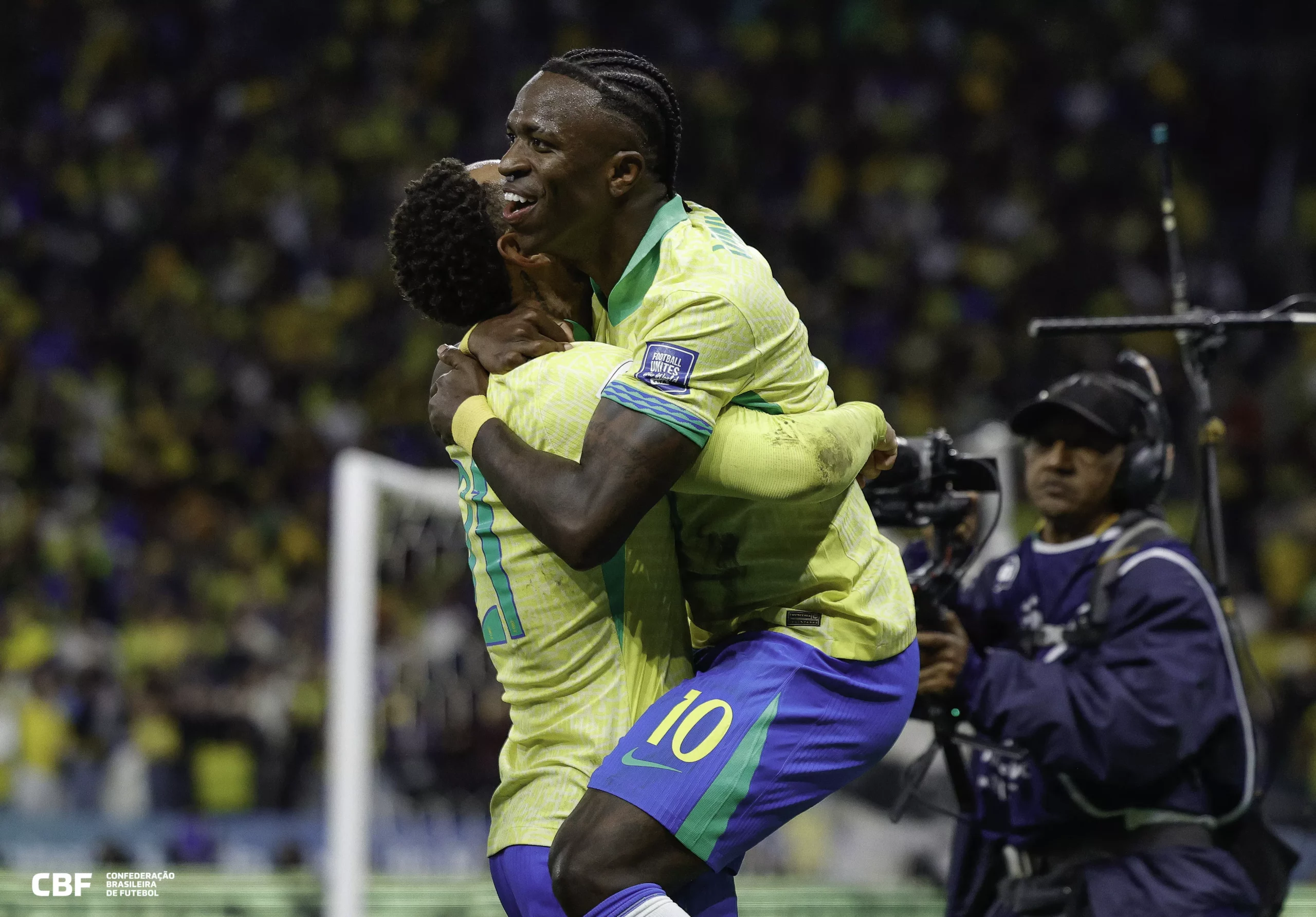 Vini Jr marcou o gol da vitória brasileira