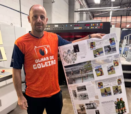 Livro Olhar de Goleiro entra em fase final de impressão