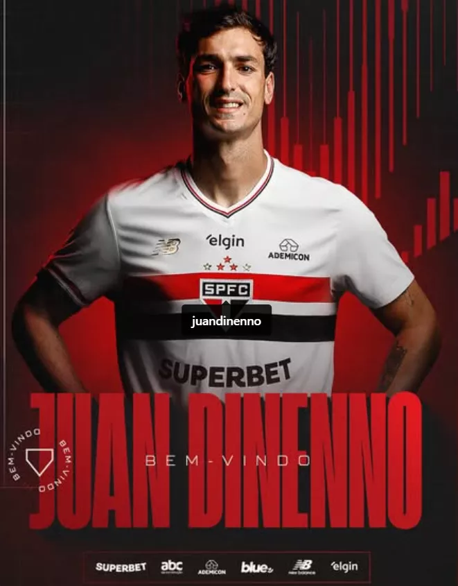 São Paulo anuncia a contratação de Juan Dinenno