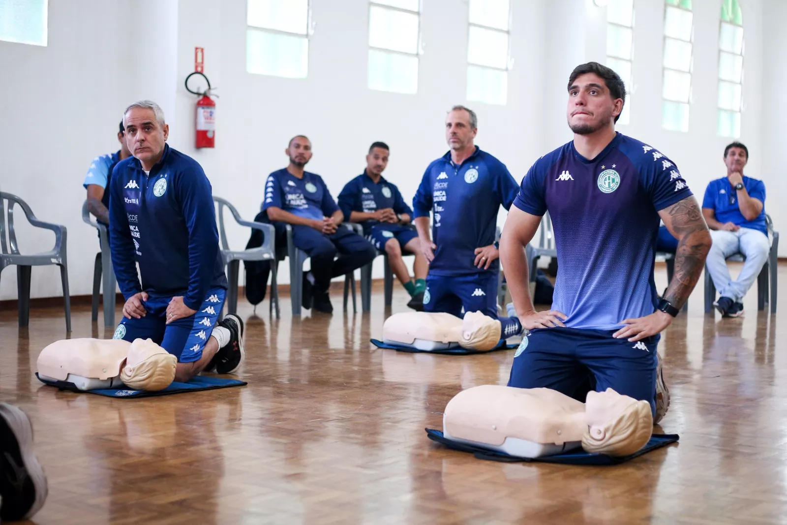 Guarani promove treinamento de e Básico para a base 2 Coracao na escola 2
