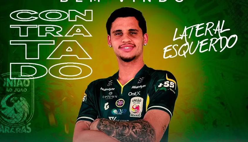 Copa Paulista: União São João anuncia lateral-esquerdo ex-Araçatuba