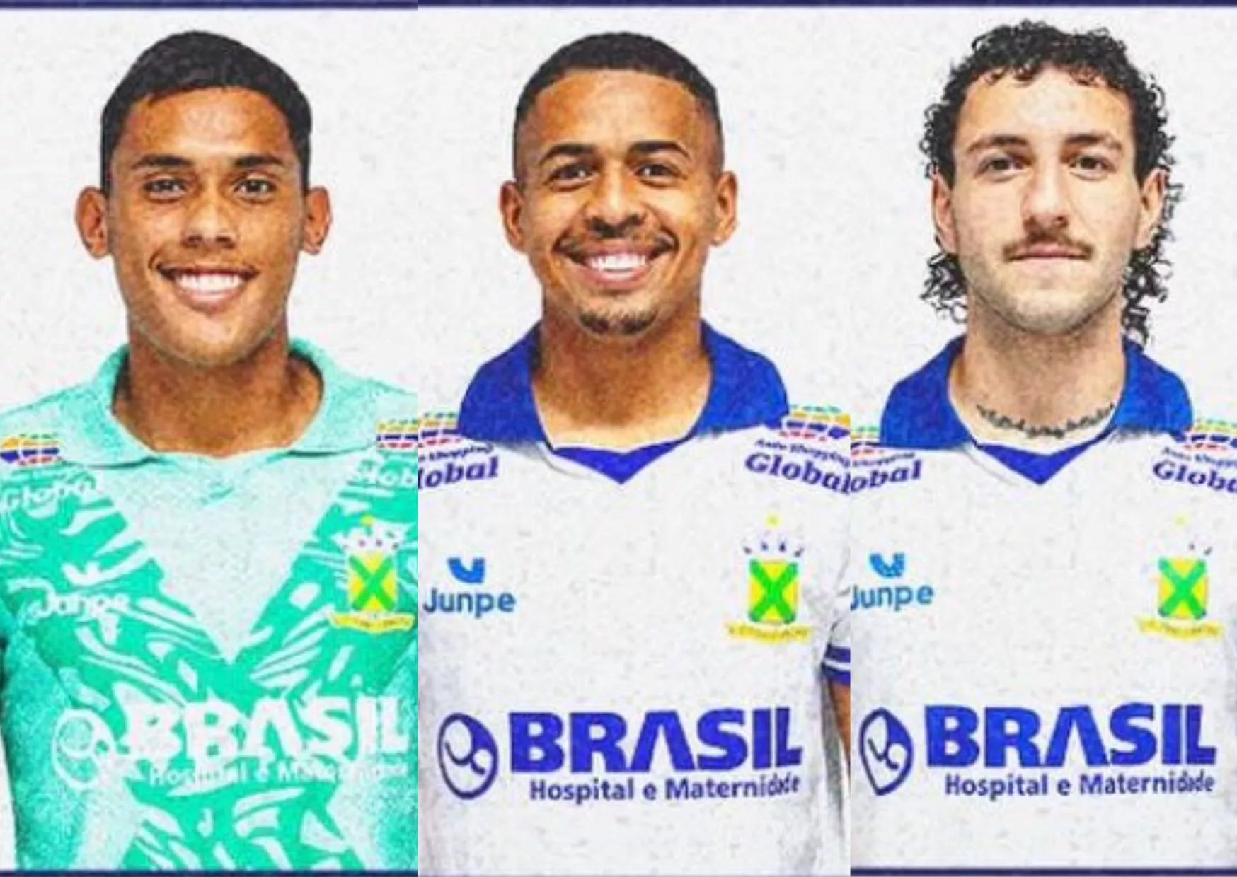 Marcão, Luizinho e João Lucas foram os primeiros nomes anunciados (Foto: Divulgação / Santo André)