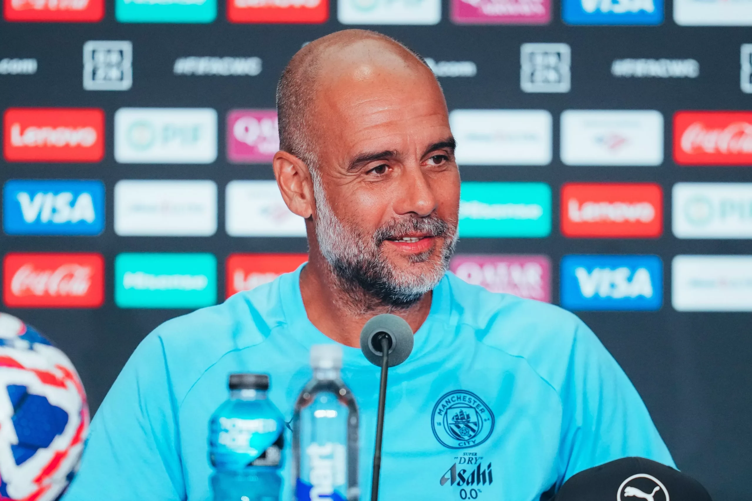 Guardiola analisa estreia do City no Mundial e prega paciência com reforços 1 Guardiola analisa estreia do City no Mundial e prega paciência com reforços (Foto: Divulgação/City)