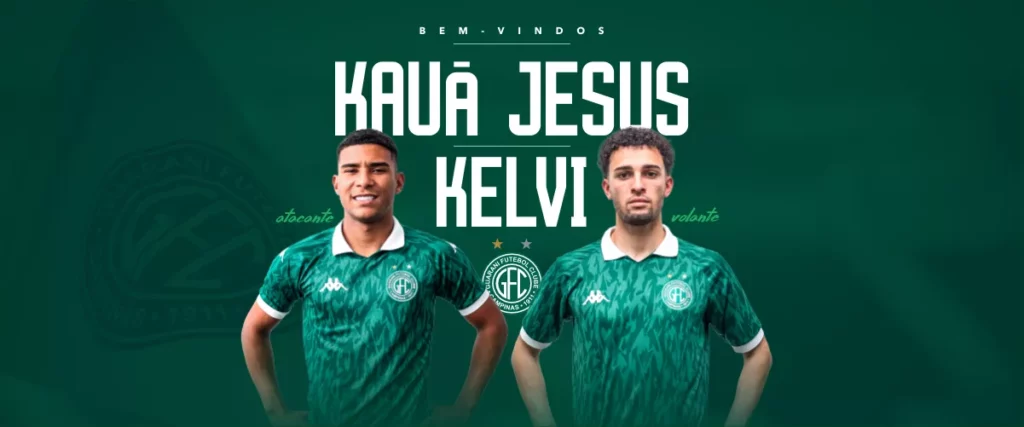 Guarani anuncia mais dois e chega a sete reforços para a Série C