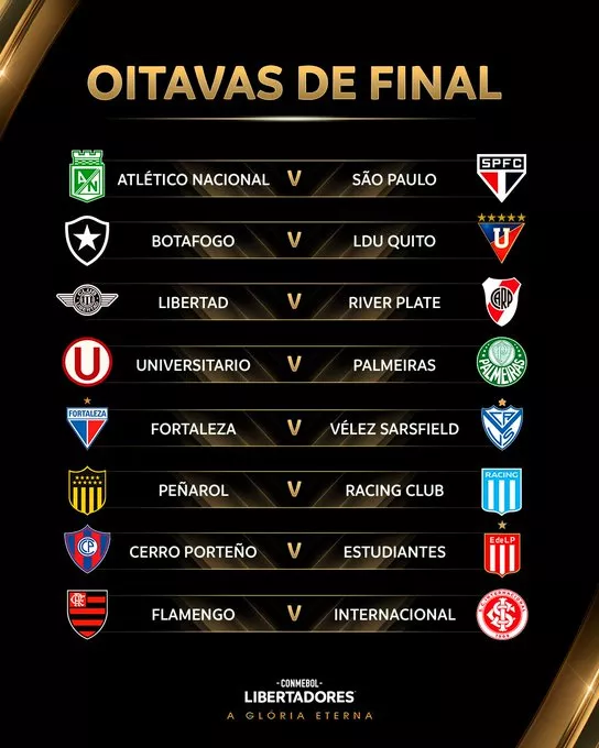 Libertadores terá duelo brasileiro nas oitavas! Veja chaveamento 3 Libertadores tera duelo brasileiro nas oitavas 1