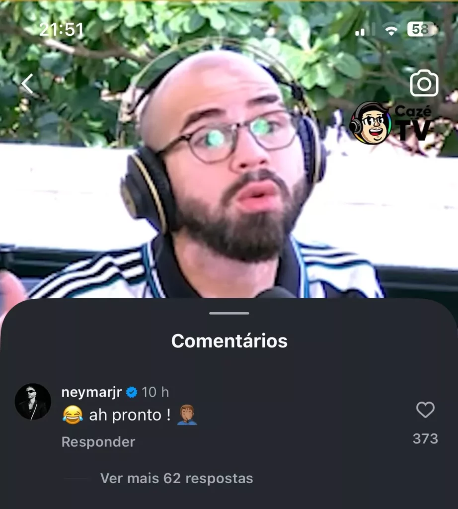 Neymar responde comentários de Luiz Henrique, ex-atacante do Botafogo 2 Neymar responde comentario de Luiz Henrique 1