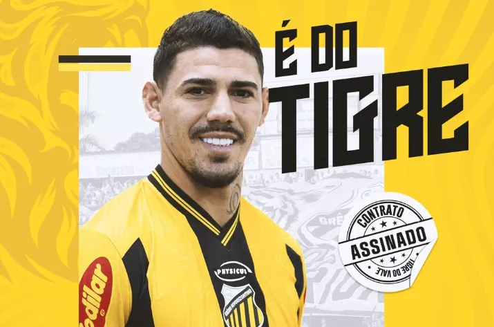 Mayk é o novo jogador do Novorizontino - Foto: Divulgação/Instagram
