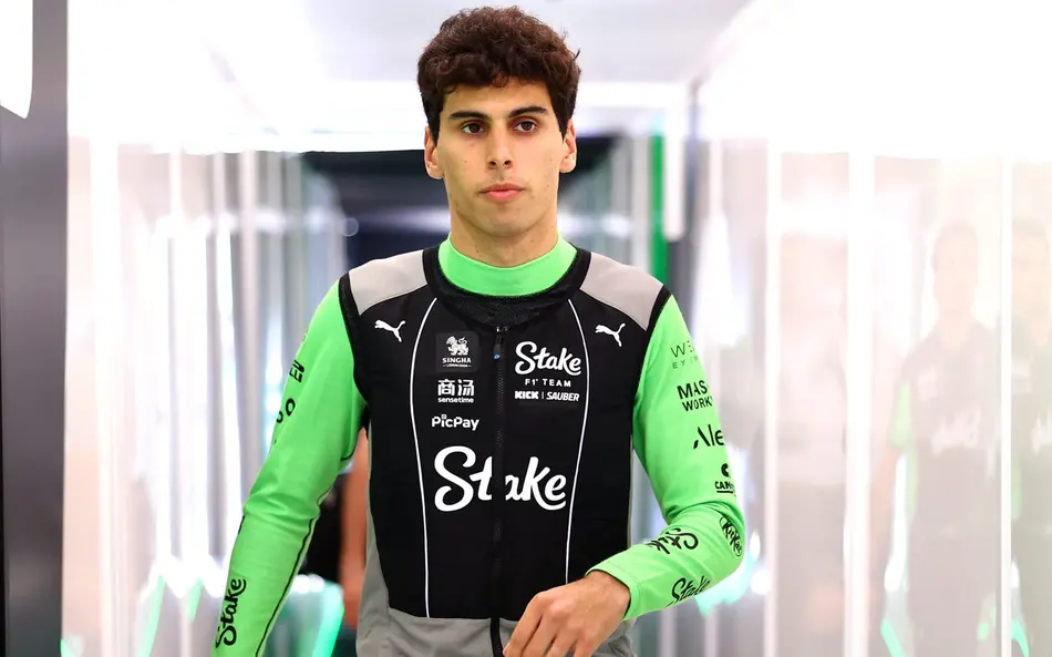 Bortoleto é o 6º mais rápido no 1º treino livre do GP da Áustria de F-1