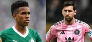 Entenda como ligação entre Estêvão e Messi vem desde a base alviverde