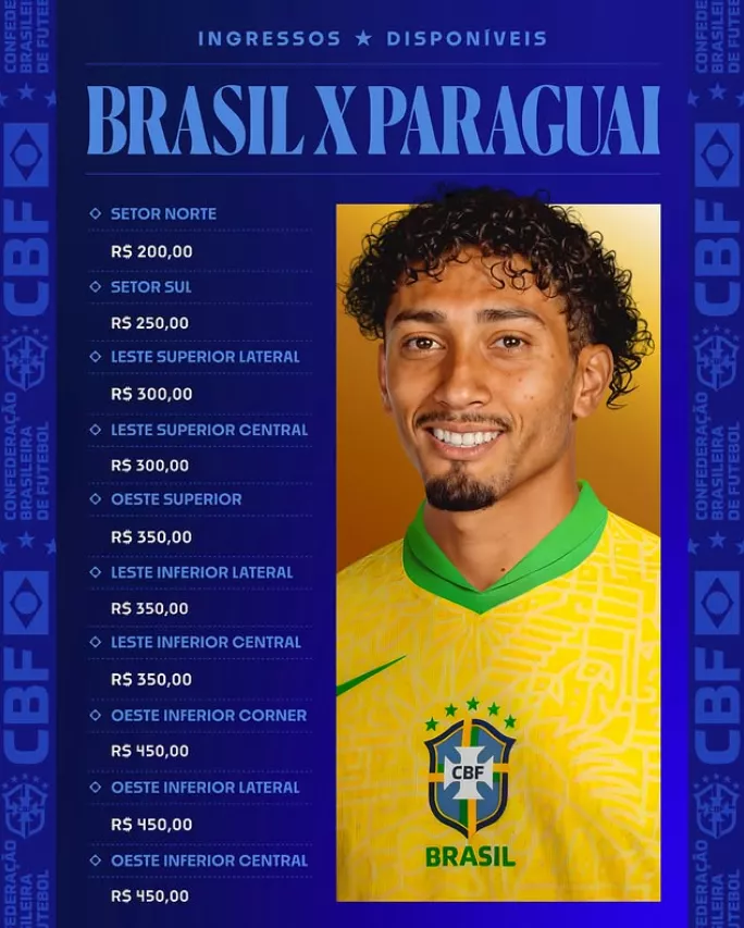 CBF divulga preços e ingressos chegam a R$ 450 para estreia de Ancelotti 2 npjQdLvM image
