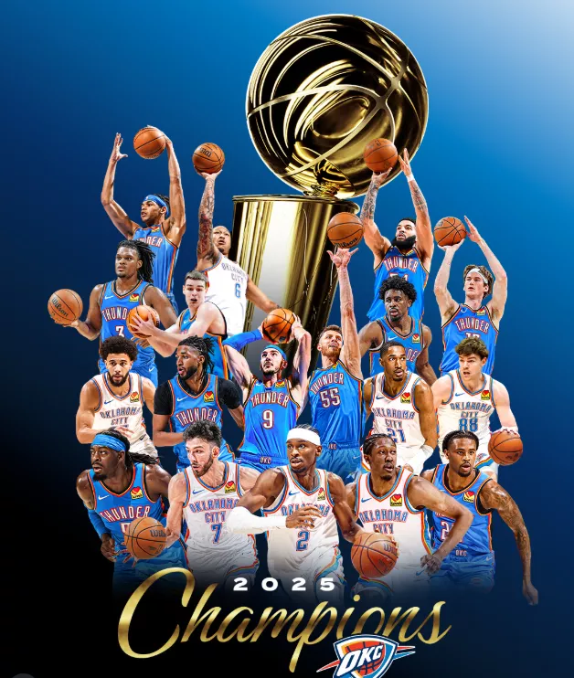 Oklahoma City Thunder derrota Indiana Pacers e é campeão da NBA 2 ux5UN4vn image