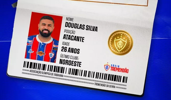 Itabaiana anuncia atacante campeão da Série C com o Amazonas